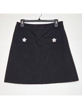 NWT Isaac Mizrahi Women's Ponte Pocket Mini Skirt - Black